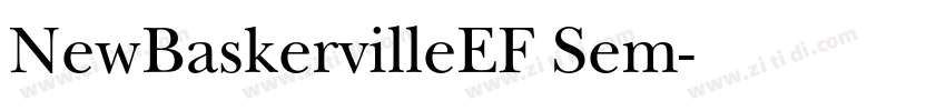NewBaskervilleEF Sem字体转换